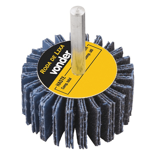 Roda de Lixa 80x30mm com Haste GR 60 Vonder 1271803060