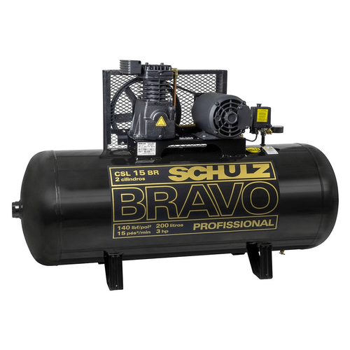 Compressor de Ar Bravo CSL 15BR/200 3hp Schulz
