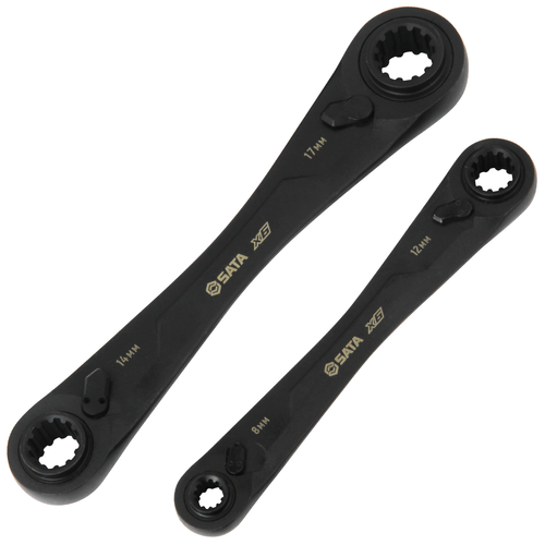 Jogo de Chaves com Catraca X6 2 Peças Sata ST09059G