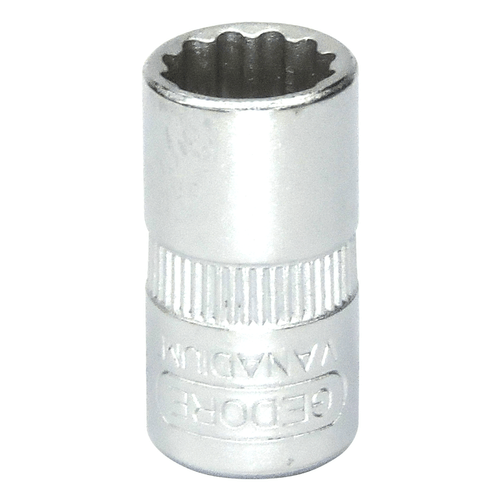 Soquete Estriado 9mm Encaixe 1/4" Gedore 013108