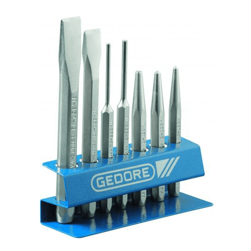 Jogo de Talhadeira Punção Saca Pino com 7 peças Vk246 Gedore 038302