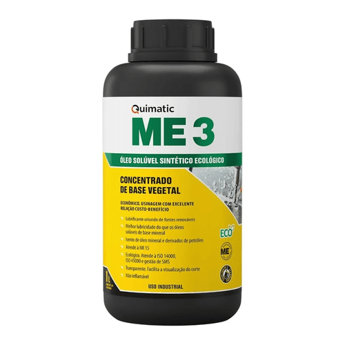 Óleo Solúvel para Usinagem Sintético Vegetal 1L AN1 Quimatic ME3