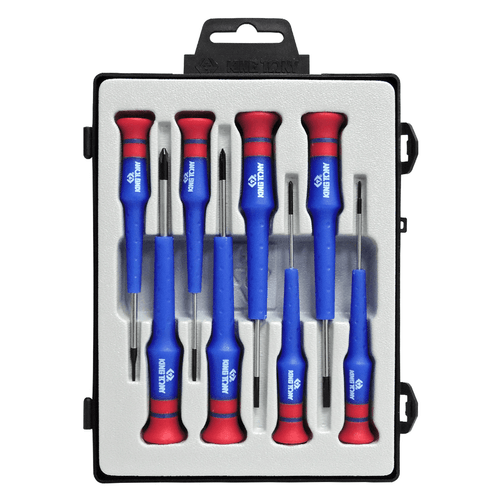 Jogo de Chaves Phillips e Fenda de Precisão 8 Peças King Tony 32108MR