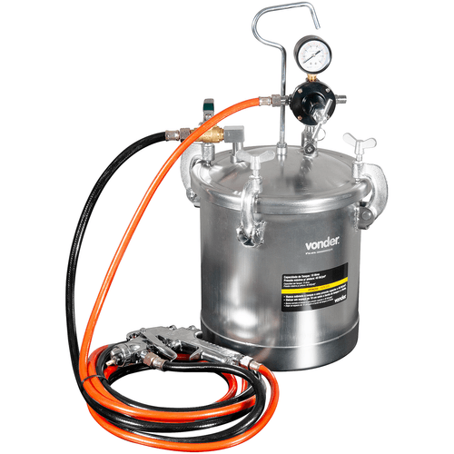 Tanque de Pressão com Pistola para Pintura 10 Litros Vonder 6220026010