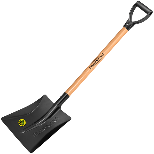 Pá Quadrada em Aço com Cabo de Madeira 71cm 464/30 Vonder 77464434